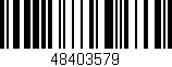 Código de barras (EAN, GTIN, SKU, ISBN): '48403579'
