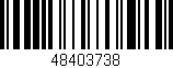 Código de barras (EAN, GTIN, SKU, ISBN): '48403738'