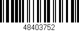 Código de barras (EAN, GTIN, SKU, ISBN): '48403752'