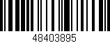 Código de barras (EAN, GTIN, SKU, ISBN): '48403895'