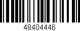 Código de barras (EAN, GTIN, SKU, ISBN): '48404446'
