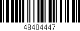 Código de barras (EAN, GTIN, SKU, ISBN): '48404447'