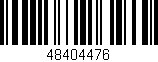 Código de barras (EAN, GTIN, SKU, ISBN): '48404476'
