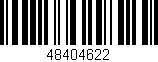 Código de barras (EAN, GTIN, SKU, ISBN): '48404622'