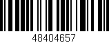 Código de barras (EAN, GTIN, SKU, ISBN): '48404657'