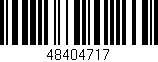 Código de barras (EAN, GTIN, SKU, ISBN): '48404717'