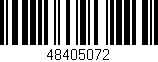 Código de barras (EAN, GTIN, SKU, ISBN): '48405072'