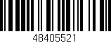 Código de barras (EAN, GTIN, SKU, ISBN): '48405521'