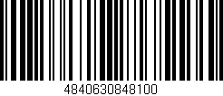 Código de barras (EAN, GTIN, SKU, ISBN): '4840630848100'