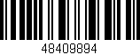 Código de barras (EAN, GTIN, SKU, ISBN): '48409894'