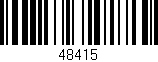 Código de barras (EAN, GTIN, SKU, ISBN): '48415'