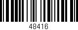 Código de barras (EAN, GTIN, SKU, ISBN): '48416'