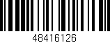 Código de barras (EAN, GTIN, SKU, ISBN): '48416126'
