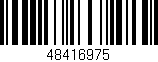 Código de barras (EAN, GTIN, SKU, ISBN): '48416975'