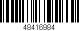 Código de barras (EAN, GTIN, SKU, ISBN): '48416984'