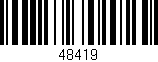Código de barras (EAN, GTIN, SKU, ISBN): '48419'