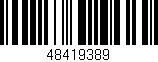 Código de barras (EAN, GTIN, SKU, ISBN): '48419389'
