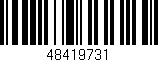 Código de barras (EAN, GTIN, SKU, ISBN): '48419731'