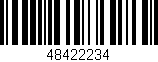 Código de barras (EAN, GTIN, SKU, ISBN): '48422234'