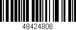 Código de barras (EAN, GTIN, SKU, ISBN): '48424806'
