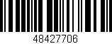 Código de barras (EAN, GTIN, SKU, ISBN): '48427706'