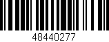 Código de barras (EAN, GTIN, SKU, ISBN): '48440277'