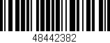 Código de barras (EAN, GTIN, SKU, ISBN): '48442382'