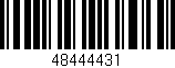 Código de barras (EAN, GTIN, SKU, ISBN): '48444431'