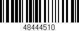 Código de barras (EAN, GTIN, SKU, ISBN): '48444510'