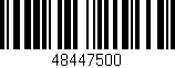 Código de barras (EAN, GTIN, SKU, ISBN): '48447500'