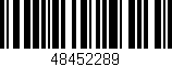 Código de barras (EAN, GTIN, SKU, ISBN): '48452289'