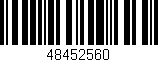 Código de barras (EAN, GTIN, SKU, ISBN): '48452560'