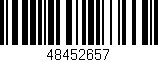 Código de barras (EAN, GTIN, SKU, ISBN): '48452657'