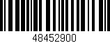 Código de barras (EAN, GTIN, SKU, ISBN): '48452900'