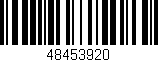Código de barras (EAN, GTIN, SKU, ISBN): '48453920'