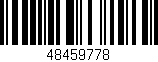 Código de barras (EAN, GTIN, SKU, ISBN): '48459778'