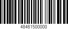 Código de barras (EAN, GTIN, SKU, ISBN): '48461500000'