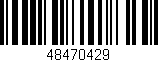 Código de barras (EAN, GTIN, SKU, ISBN): '48470429'
