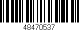 Código de barras (EAN, GTIN, SKU, ISBN): '48470537'