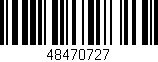 Código de barras (EAN, GTIN, SKU, ISBN): '48470727'