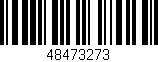 Código de barras (EAN, GTIN, SKU, ISBN): '48473273'