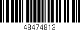 Código de barras (EAN, GTIN, SKU, ISBN): '48474813'