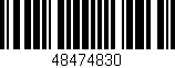 Código de barras (EAN, GTIN, SKU, ISBN): '48474830'