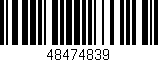 Código de barras (EAN, GTIN, SKU, ISBN): '48474839'