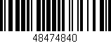 Código de barras (EAN, GTIN, SKU, ISBN): '48474840'
