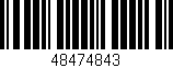 Código de barras (EAN, GTIN, SKU, ISBN): '48474843'