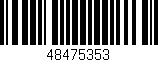 Código de barras (EAN, GTIN, SKU, ISBN): '48475353'