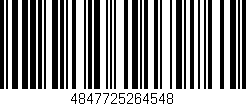 Código de barras (EAN, GTIN, SKU, ISBN): '4847725264548'