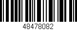 Código de barras (EAN, GTIN, SKU, ISBN): '48478082'