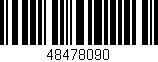 Código de barras (EAN, GTIN, SKU, ISBN): '48478090'